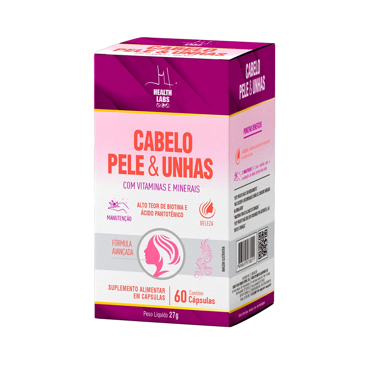 Frasco Hair • Skin • Nails Gummies